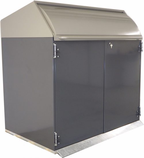 Fireproof shelters for garbage containers